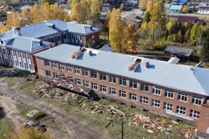 Наталья Дикусарова: В школе № 90 поселка Чунский продолжается комплексный капитальный ремонт